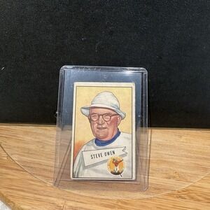 1952 Bowman Large #4 Steve Owen‎ Giants